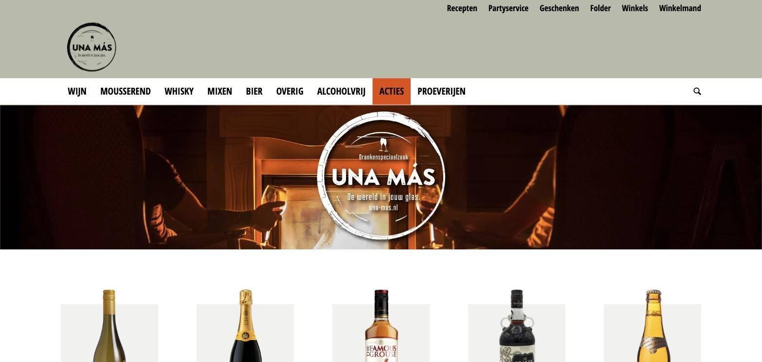 Website van Una Más