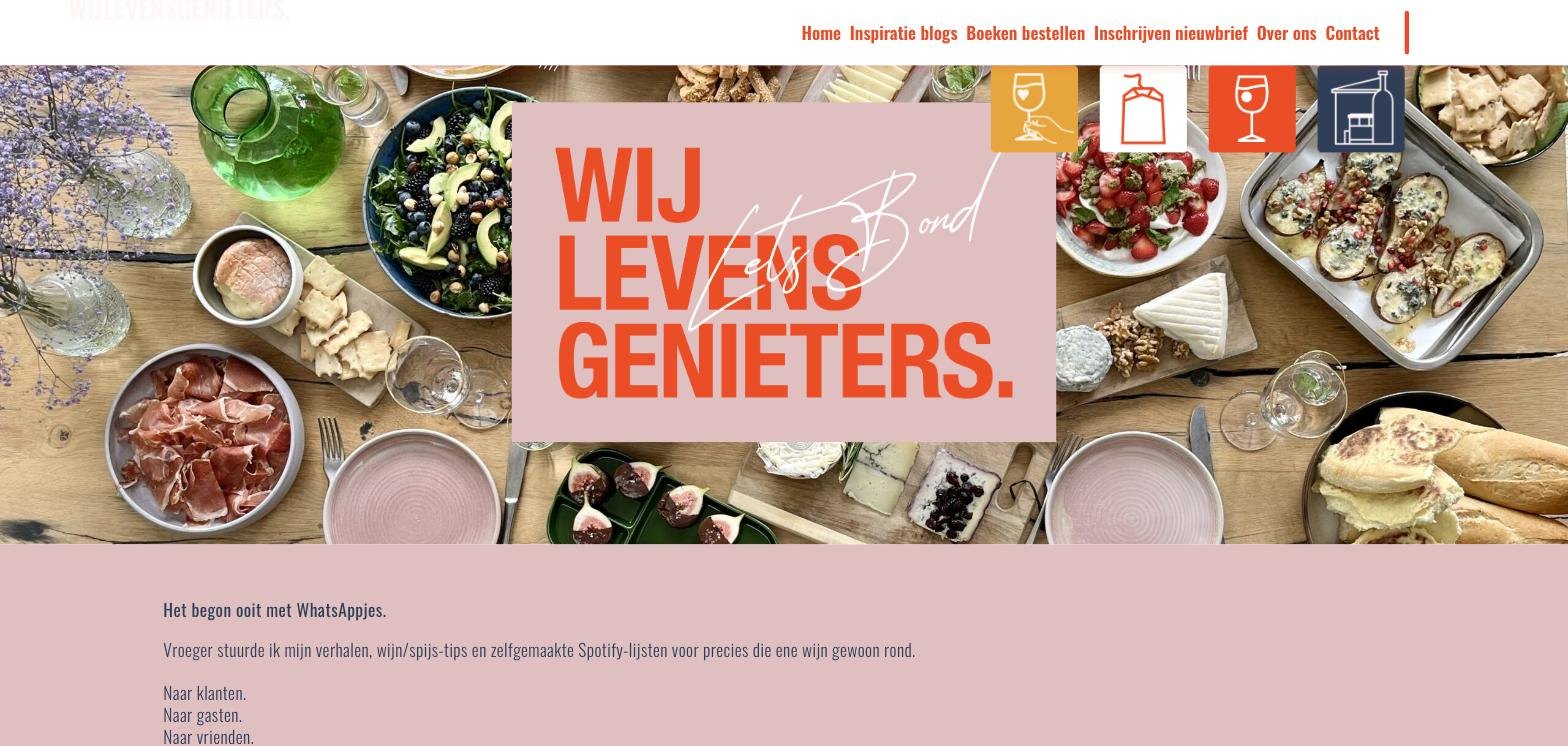 Website van Wij Levensgenieters