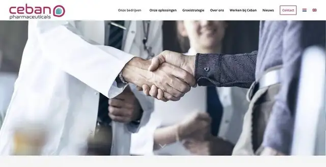 Website van Ceban Pharmaceuticals