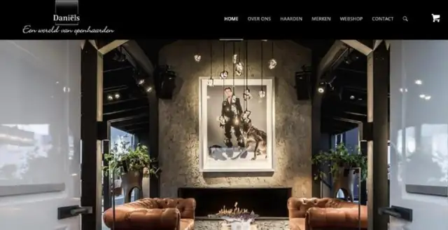 Website van Daniëls Openhaarden