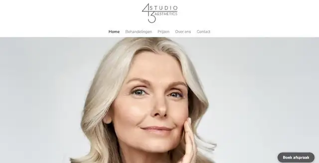 Website van Kliniek Studio 43