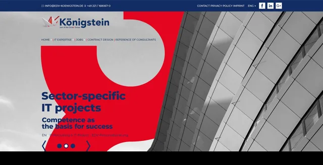 Website van Königstein EDV