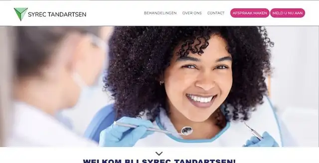 Website van Syrec Tandartsen