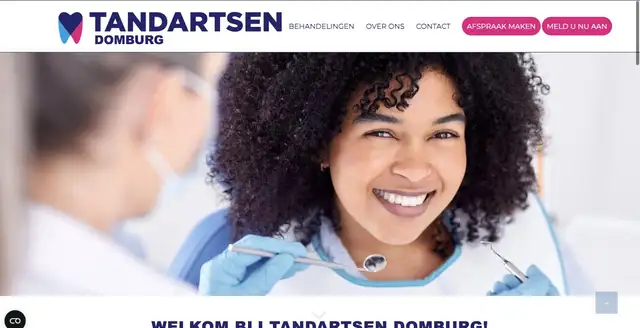 Website van Tandartsen Domburg