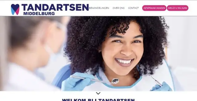 Website van Tandartsen Middelburg