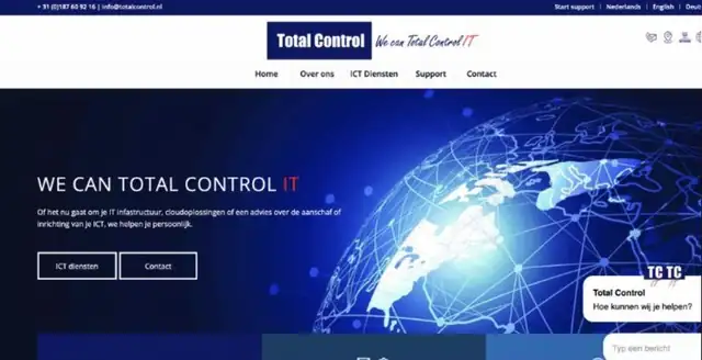 Website van Total Control