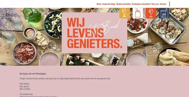 Website van Wij Levensgenieters